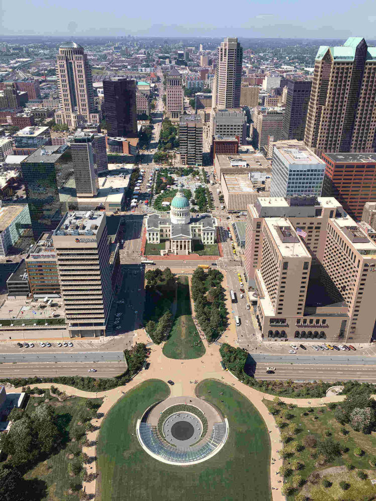 San Louis from the Top of the Arch 2019